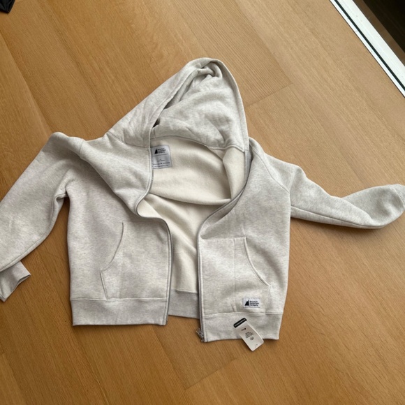 New Mec white zipper sweater with hood - Picture 3 of 3